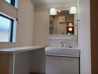 【洗面所】 | サンフラワーＢ | 使いやすい洗面所です