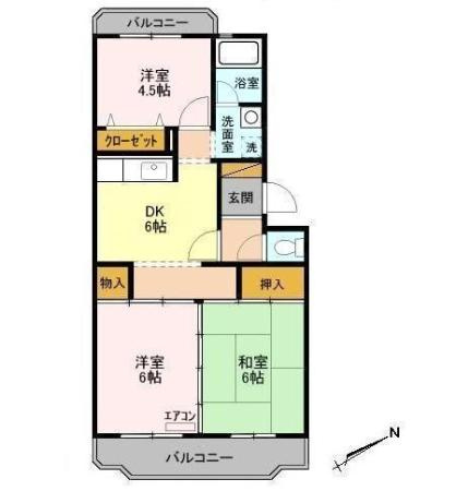 第二パールメゾン染谷の間取り