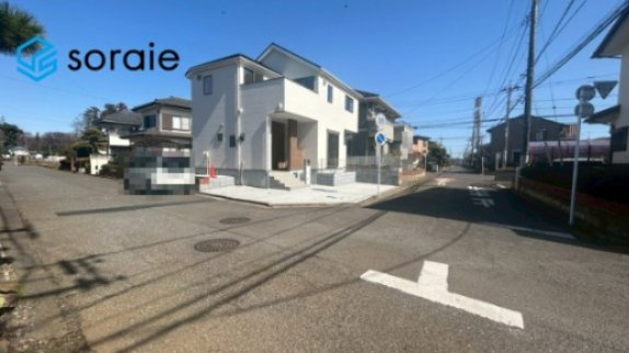 所沢下富第2期　全1棟　新築戸建　リナージュの前面道路含む現地写真|3月5日撮影