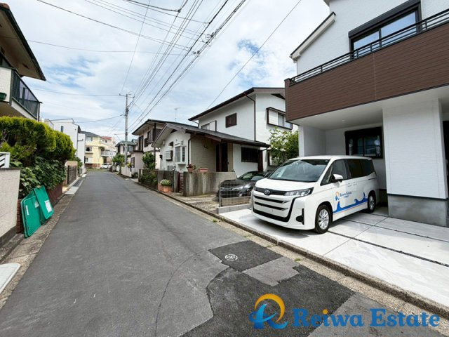 新築戸建　茅ヶ崎市浜之郷2期の前面道路含む現地写真