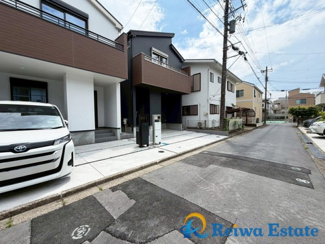 新築戸建　茅ヶ崎市浜之郷2期の前面道路含む現地写真