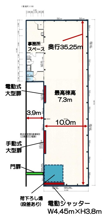 邦正四宮第５倉庫の間取り