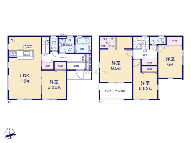 第3土浦市並木　新築戸建の間取り