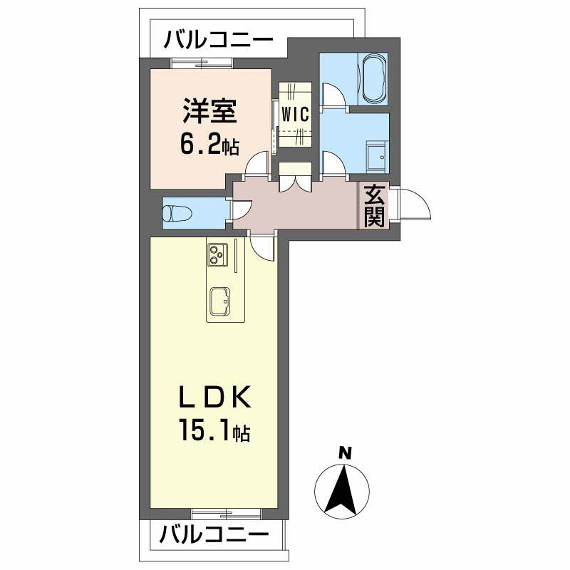 ベレオ高そねの間取り