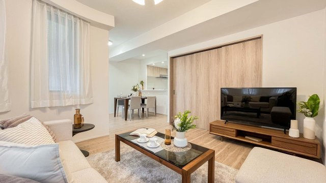 ラヴィドール杉並上井草の居間・リビング|ゆったりとしたリビングです