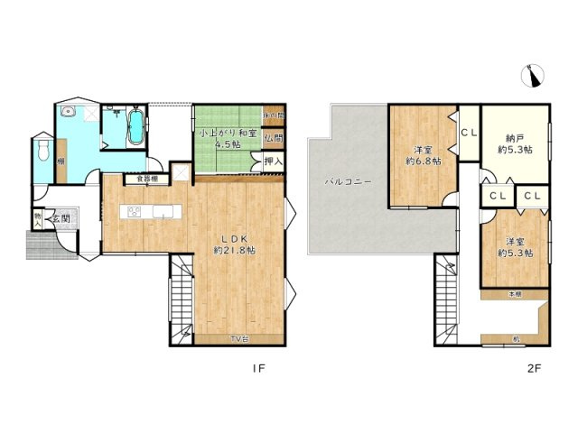 【間取り】 | 姫路市広畑区才／中古戸建