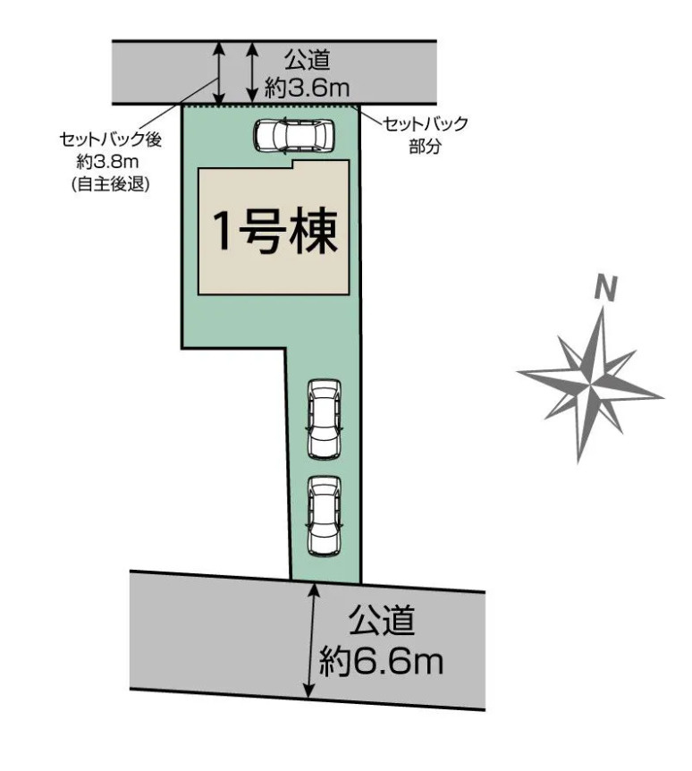 売新築戸建　中央区浅田町の区画図