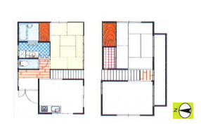 比企郡川島町八幡　中古一戸建ての間取り