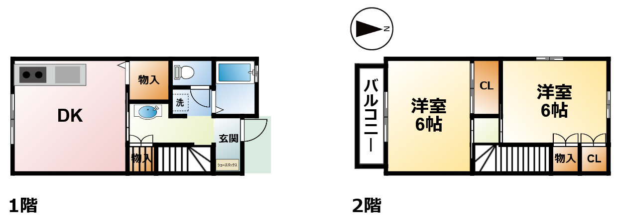 メゾネット永野の間取り