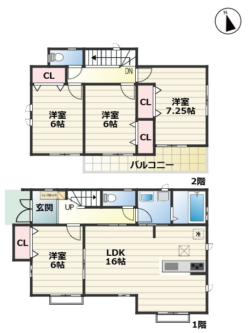 守山区大森北4期｜名古屋市の戸建ならホームアップの間取り