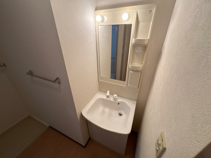 bienvivre楡木の洗面所