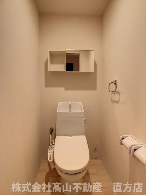 直方市大字感田の賃貸マンションのトイレ