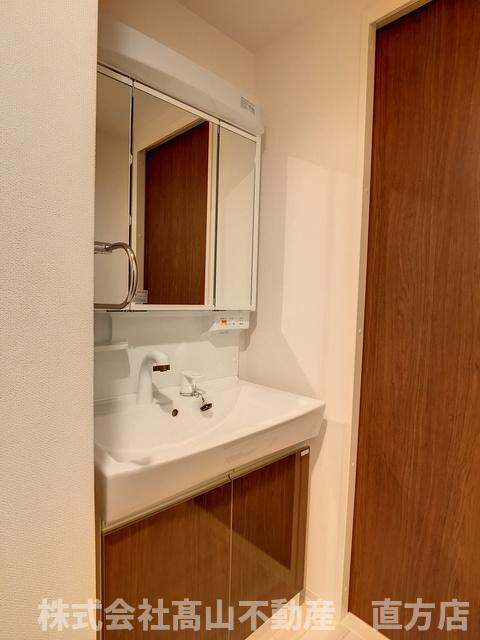 直方市大字感田の賃貸マンションの洗面所