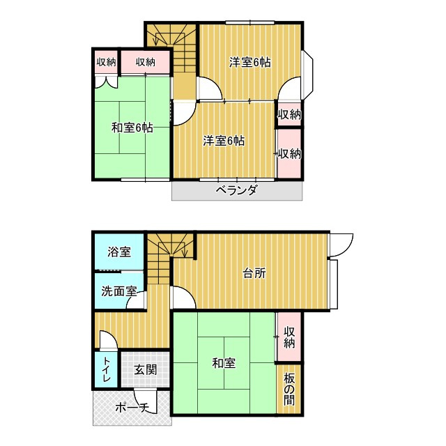中古戸建　小山市間々田の間取り
