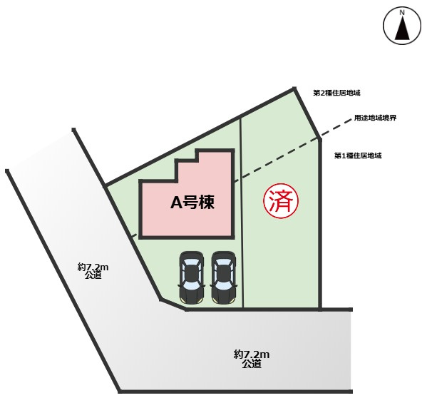 港区名四町｜名古屋市の戸建ならホームアップの区画図