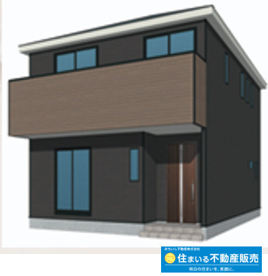 須恵町上須惠第4　2号棟の外観パース