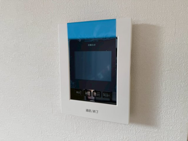 川越市むさし野1期　新築一戸建て　1号棟の防犯設備|モニター付きインターホン