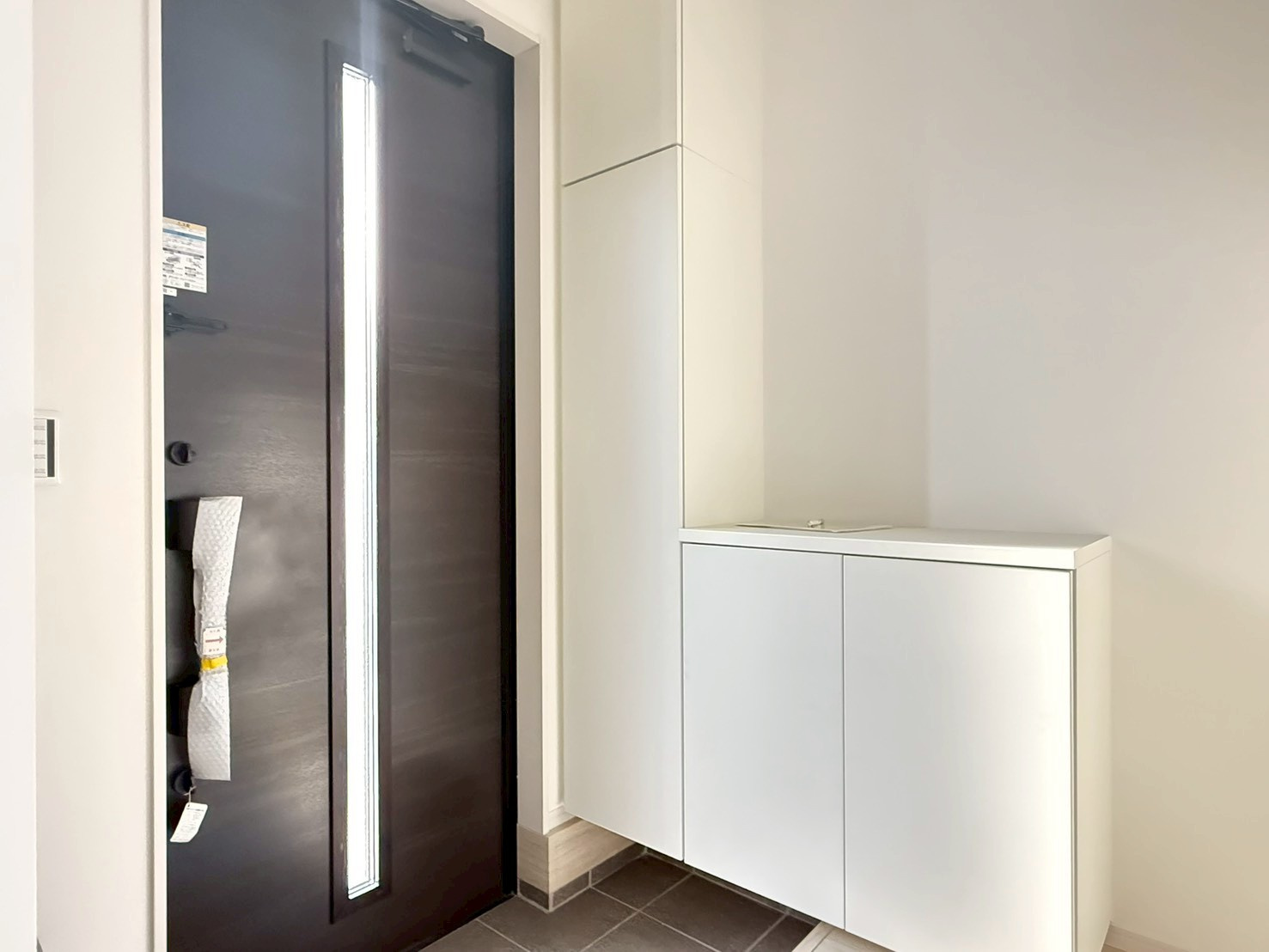 川越市むさし野1期　新築一戸建て　1号棟の玄関|玄関です