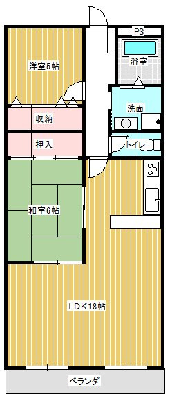 パークシティーたかし Bの間取り