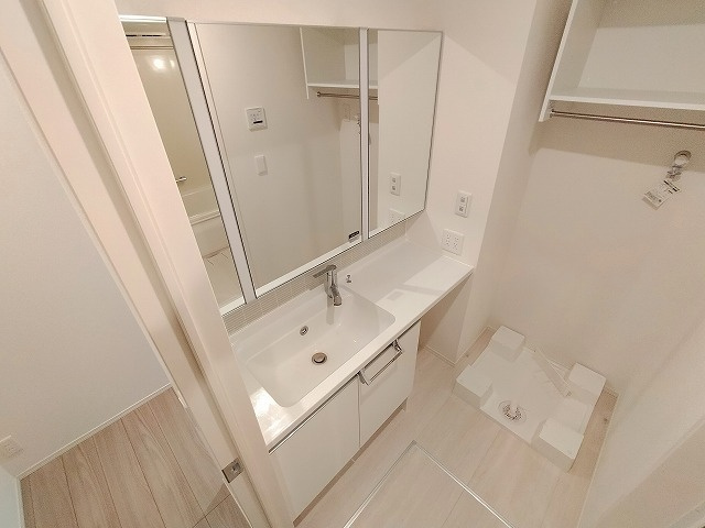 神戸市兵庫区三川口町１丁目のアパートの洗面所|シャンプードレッサー