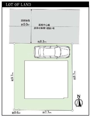 【横浜市瀬谷区中屋敷1丁目30-9新築戸建て】★仲介手数料無料★（上瀬谷小学校・瀬谷中学校）の区画図