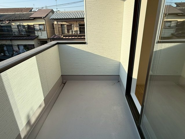 川越市むさし野2期　新築一戸建て　1号棟のバルコニー|落ち着いた時間を過ごせるバルコニーです