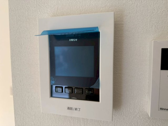 川越市むさし野2期　新築一戸建て　1号棟の防犯設備|モニター付きインターホン