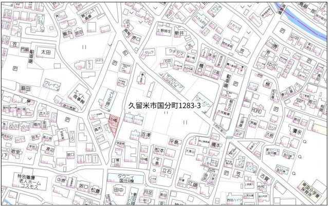 国分（杜田）戸建ての地図