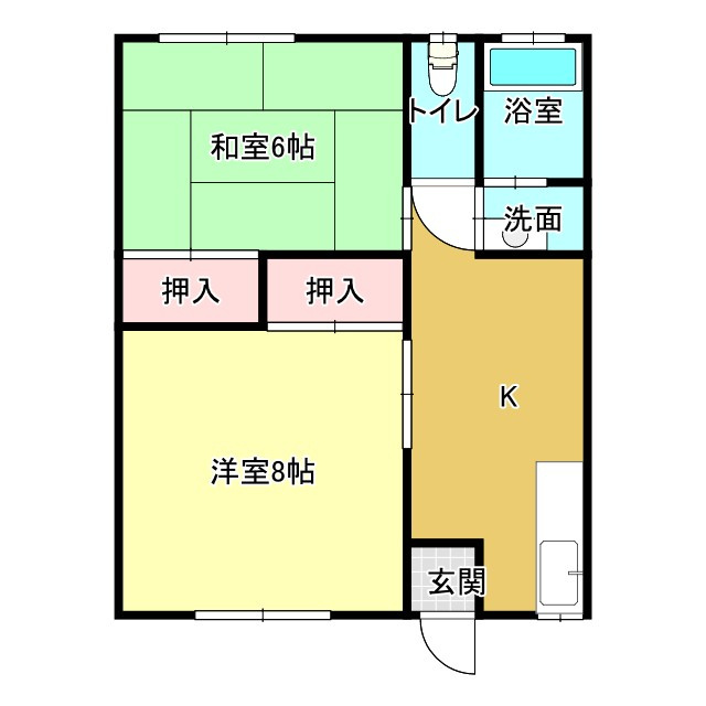 コーポあじさいの間取り