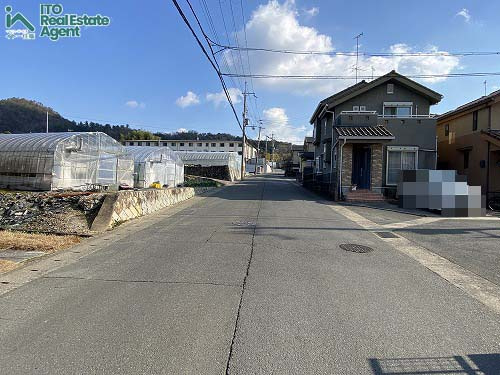 上賀茂前田町 土地の前面道路含む現地写真