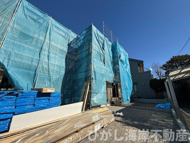 平塚市大神4丁目  新築戸建　全２棟の外観|1月23日撮影　建築中　現地外観
