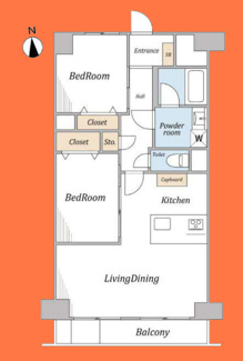 【間取り】 | 朝日落合マンション