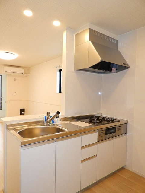 広島市安佐北区三入２丁目のアパートのキッチン|浄水器一体型シャワー水栓