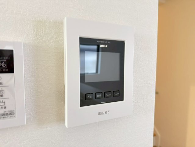 川越市むさし野2期　新築一戸建て　2号棟の防犯設備|モニター付きインターホン