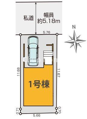 【区画図】 | 江戸川区中央2丁目新築分譲住宅 | 区画図