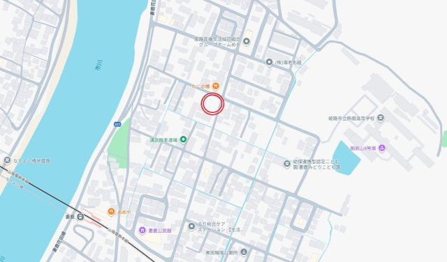 【地図】 | 姫路市飾磨区妻鹿第1（全2棟）4号棟