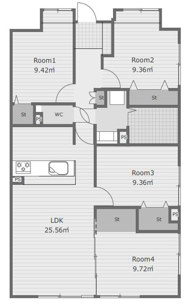 【間取り】 | モントーレ福間シティ☆仲介手数料無料☆