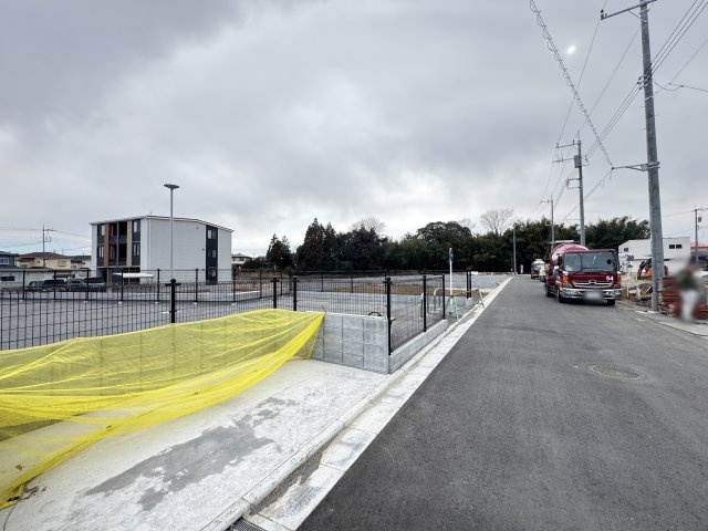 飯能市青木・全9棟　新築一戸建　4号棟　～敷地50坪～の前面道路含む現地写真|現地写真(2026年1月29日撮影)
