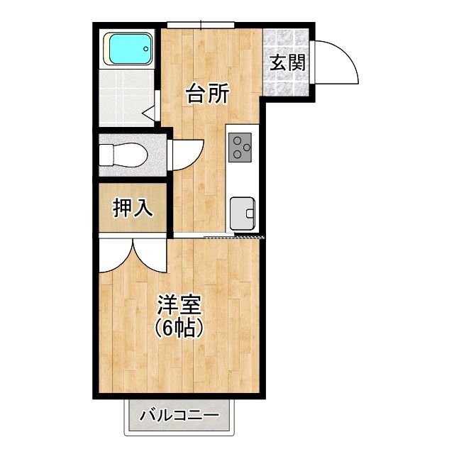 コーポeの間取り