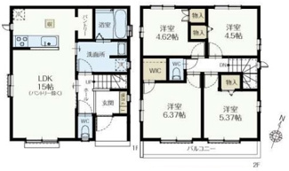 【間取り】 | 清瀬竹丘3期　全2棟　B号棟 | 清瀬竹丘3期　全2棟　B号棟