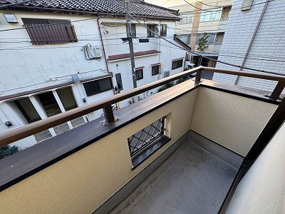 大倉ハウスのバルコニー