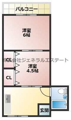 ブルースカイハイツ田井の間取り