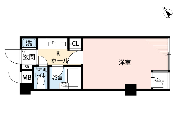 ダイナコートヒルズ折尾　1階の間取り