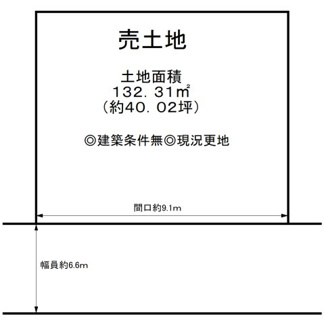 【土地図】 | 平尾　売土地 | 東向き日当たり良好！たっぷりの陽光に包まれる明るい住まい！