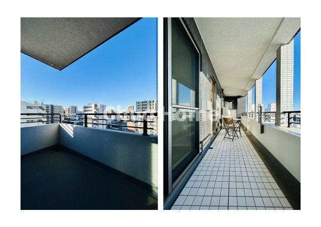 エルフィーノ浅草のバルコニー|バルコニー×2