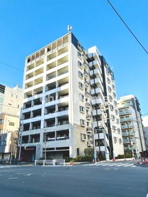 【外観】 | エルフィーノ浅草 | 2005年2月築。ペットの飼育可能マンションです。