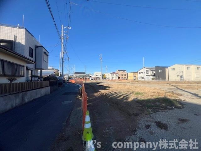 ◎茅ヶ崎市円蔵　建築条件無し　売地　区画19の前面道路含む現地写真|外観写真☆
