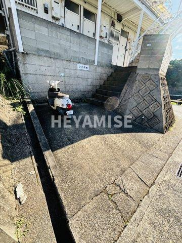 ヴィラ文教の駐輪場