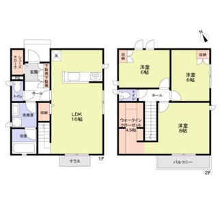 【間取り】 | （仮称）調布市飛田給２丁目戸建　Ｂ棟