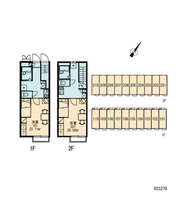 【区画図】 | レオパレス天神A